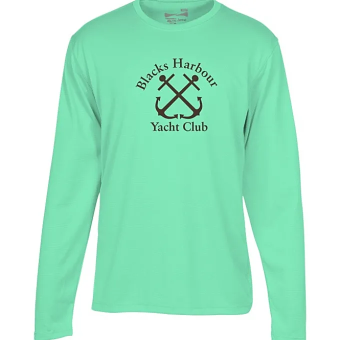 Popcorn Knit Performance Long Sleeve Tee - Men's - Screen
