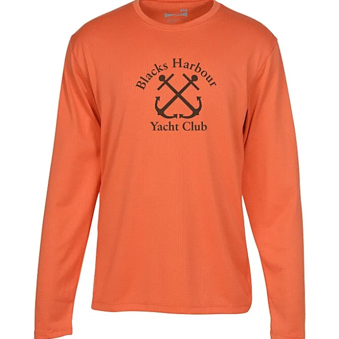 Popcorn Knit Performance Long Sleeve Tee - Men's - Screen