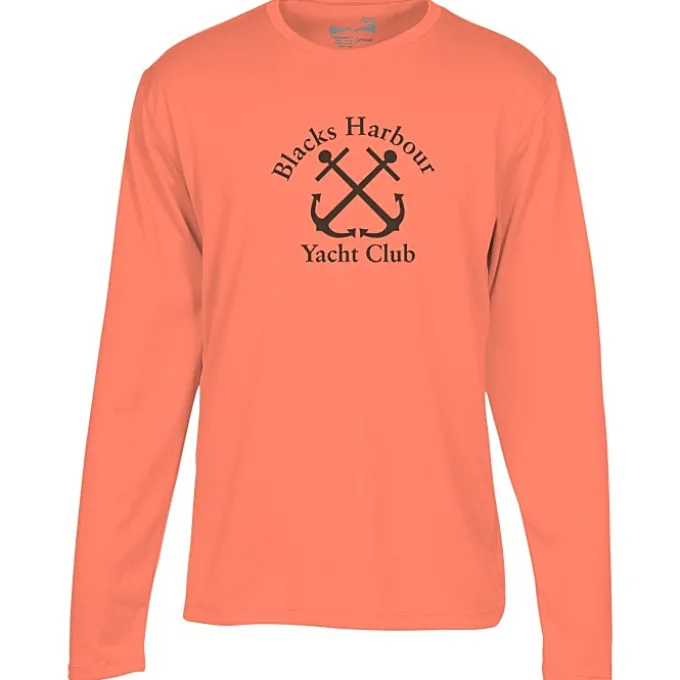 Popcorn Knit Performance Long Sleeve Tee - Men's - Screen