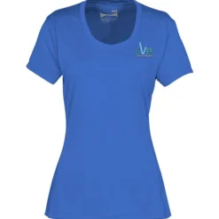 Popcorn Knit Performance Tee - Ladies' - Embroidered