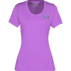 Popcorn Knit Performance Tee - Ladies' - Embroidered