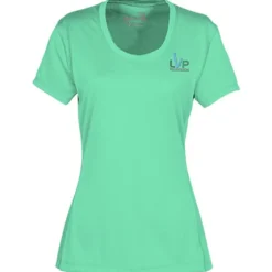Popcorn Knit Performance Tee - Ladies' - Embroidered