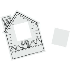Pop Out Picture Frame Magnet - House