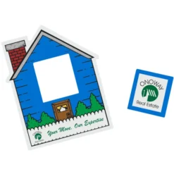 Pop Out Picture Frame Magnet - House