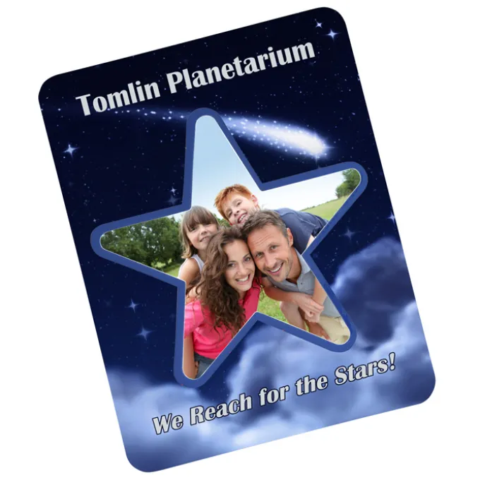 Pop Out Picture Frame Magnet - Star