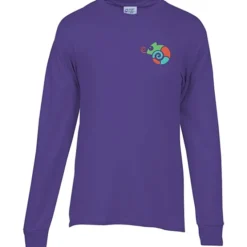 Port 50/50 Blend Long Sleeve T-Shirt - Embroidered