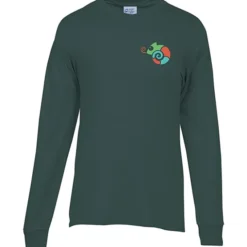 Port 50/50 Blend Long Sleeve T-Shirt - Embroidered