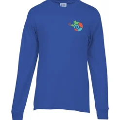 Port 50/50 Blend Long Sleeve T-Shirt - Embroidered