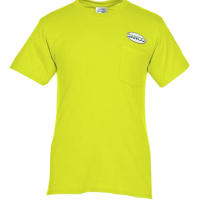 Port 50/50 Blend Pocket T-Shirt - Embroidered