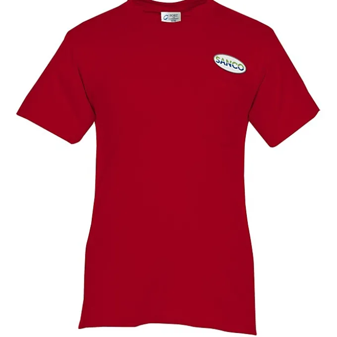 Port 50/50 Blend Pocket T-Shirt - Embroidered