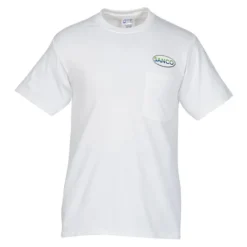Port 50/50 Blend Pocket T-Shirt - Embroidered