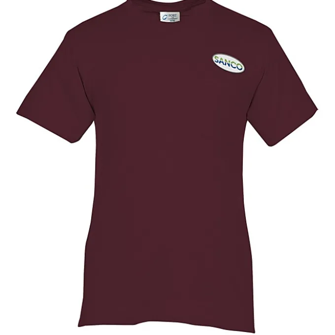 Port 50/50 Blend Pocket T-Shirt - Embroidered