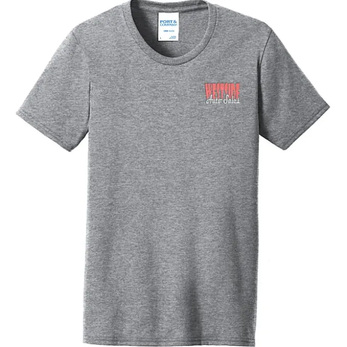 Port 50/50 Blend T-Shirt - Ladies' - Embroidered - 24 hr