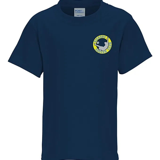 Port 50/50 Blend T-Shirt - Youth - Embroidered