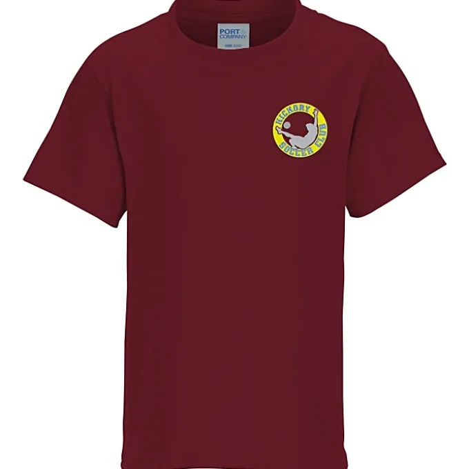 Port 50/50 Blend T-Shirt - Youth - Embroidered