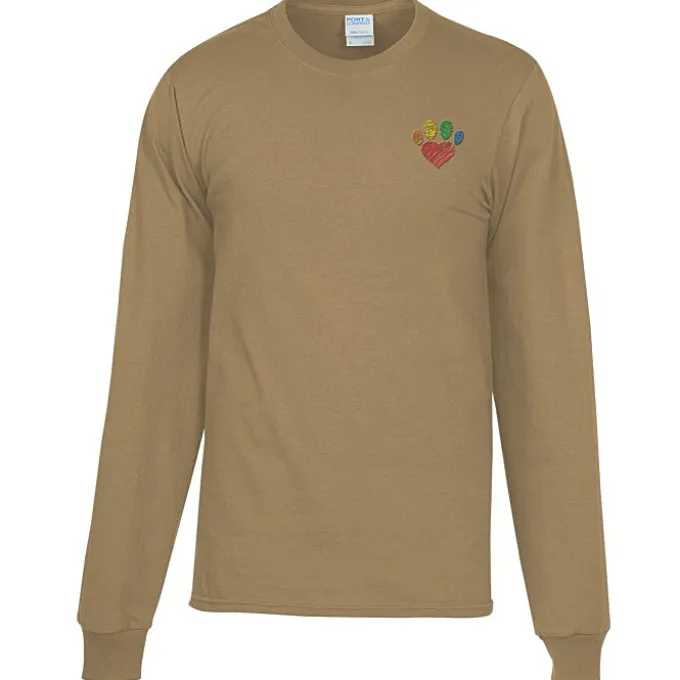 Port Classic 5.4-oz Long Sleeve T-Shirt - Men's - Colors - Embroidered