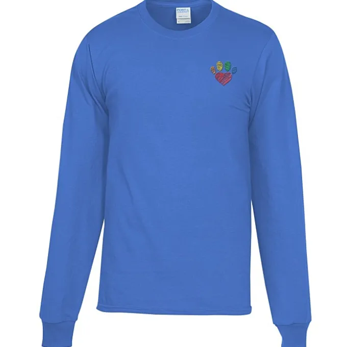 Port Classic 5.4-oz Long Sleeve T-Shirt - Men's - Colors - Embroidered
