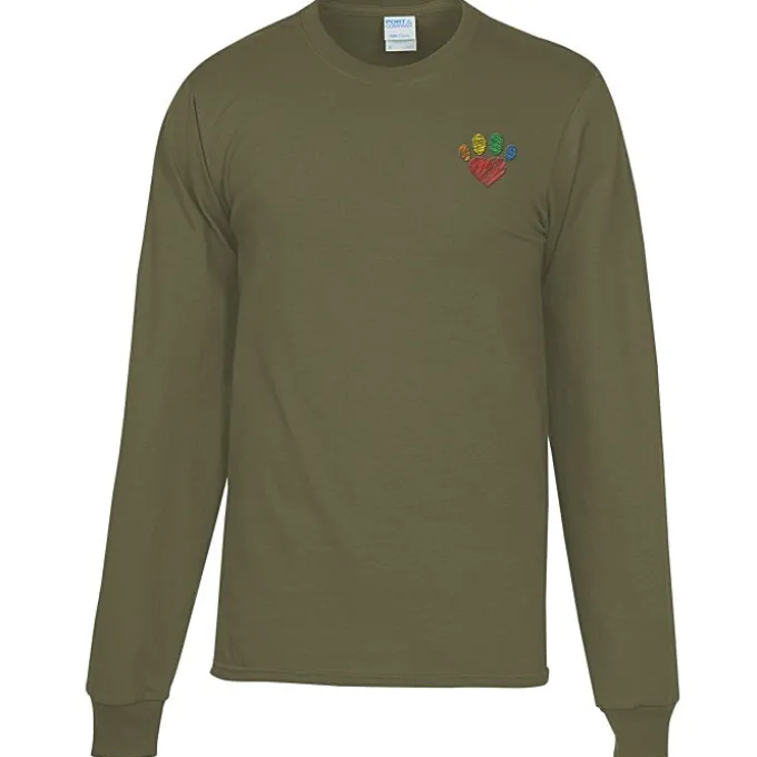 Port Classic 5.4-oz Long Sleeve T-Shirt - Men's - Colors - Embroidered