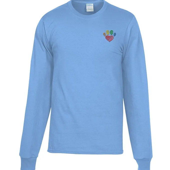 Port Classic 5.4-oz Long Sleeve T-Shirt - Men's - Colors - Embroidered