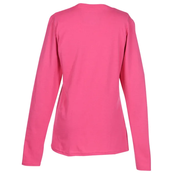 Port Classic 5.4-oz Long Sleeve T-Shirt - Ladies' - Colors - Embroidered