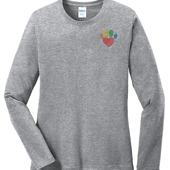 Port Classic 5.4-oz Long Sleeve T-Shirt - Ladies' - Colors - Embroidered