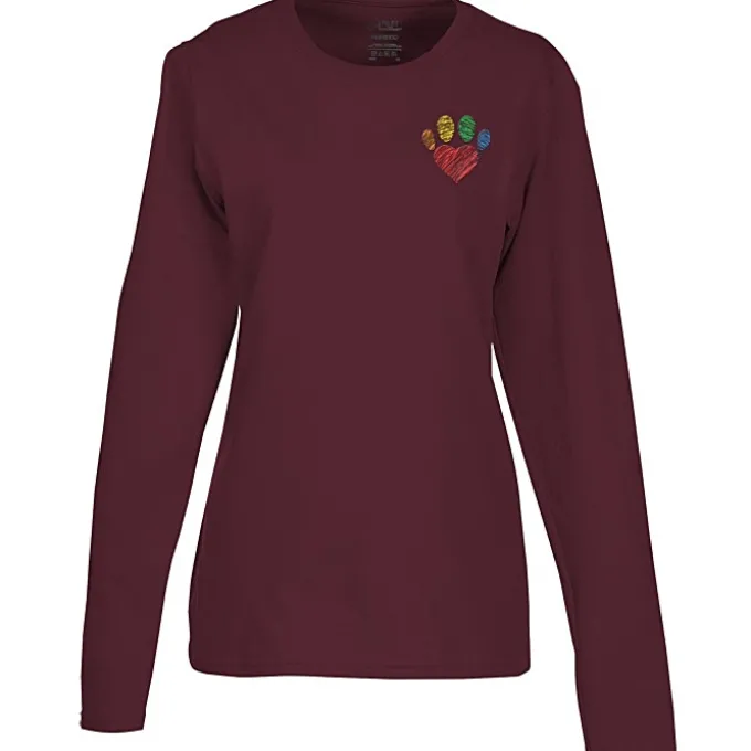 Port Classic 5.4-oz Long Sleeve T-Shirt - Ladies' - Colors - Embroidered