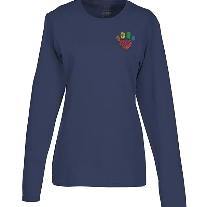 Port Classic 5.4-oz Long Sleeve T-Shirt - Ladies' - Colors - Embroidered