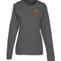 Port Classic 5.4-oz Long Sleeve T-Shirt - Ladies' - Colors - Embroidered