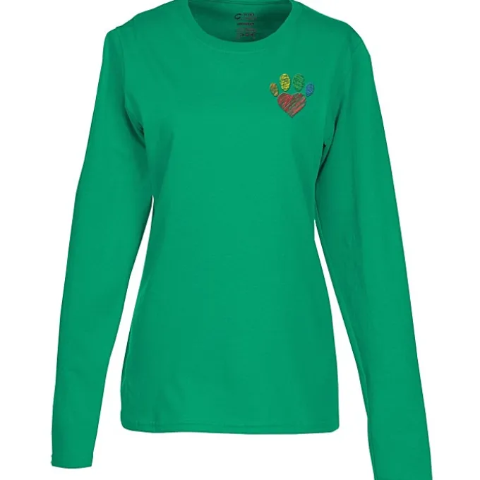 Port Classic 5.4-oz Long Sleeve T-Shirt - Ladies' - Colors - Embroidered