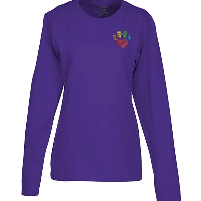 Port Classic 5.4-oz Long Sleeve T-Shirt - Ladies' - Colors - Embroidered