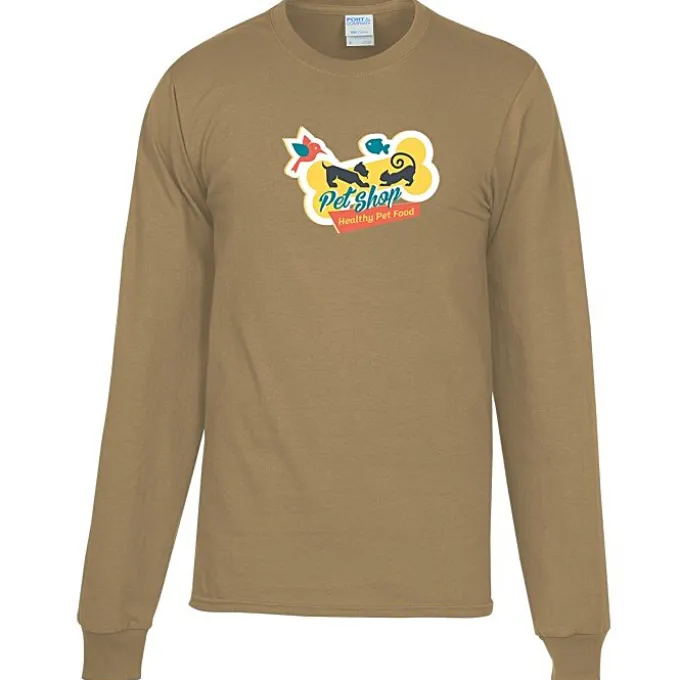Port Classic 5.4-oz Long Sleeve T-Shirt - Men's - Colors - Full Color
