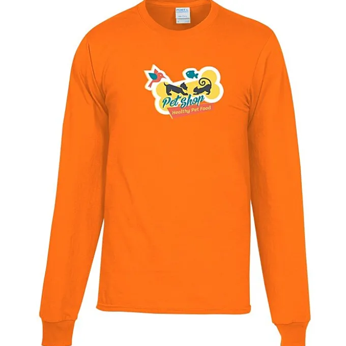 Port Classic 5.4-oz Long Sleeve T-Shirt - Men's - Colors - Full Color