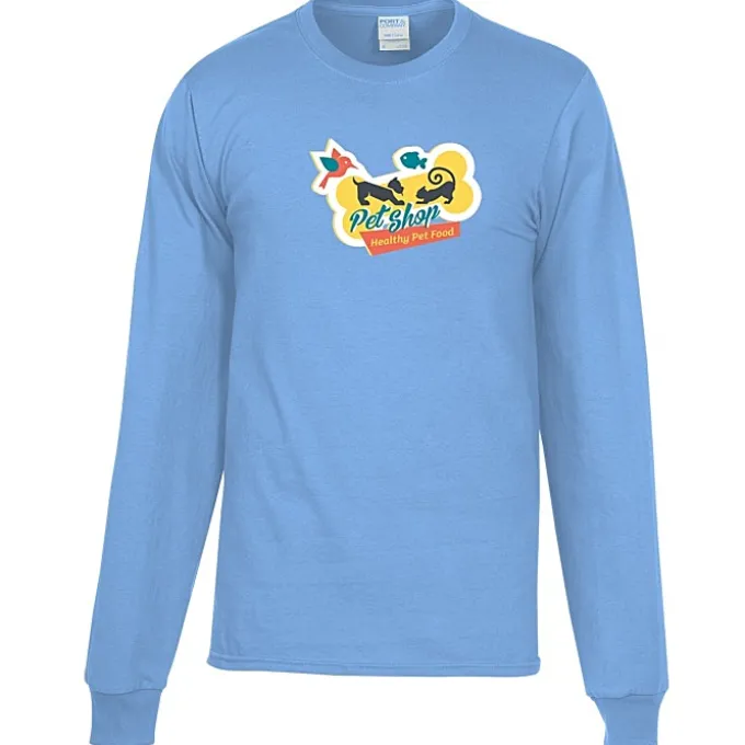 Port Classic 5.4-oz Long Sleeve T-Shirt - Men's - Colors - Full Color