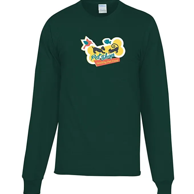 Port Classic 5.4-oz Long Sleeve T-Shirt - Men's - Colors - Full Color