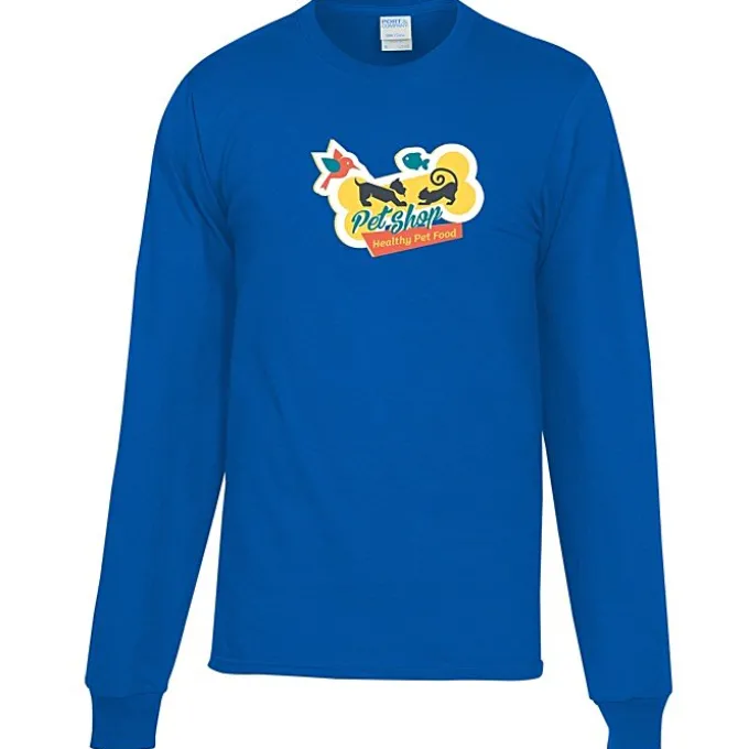 Port Classic 5.4-oz Long Sleeve T-Shirt - Men's - Colors - Full Color