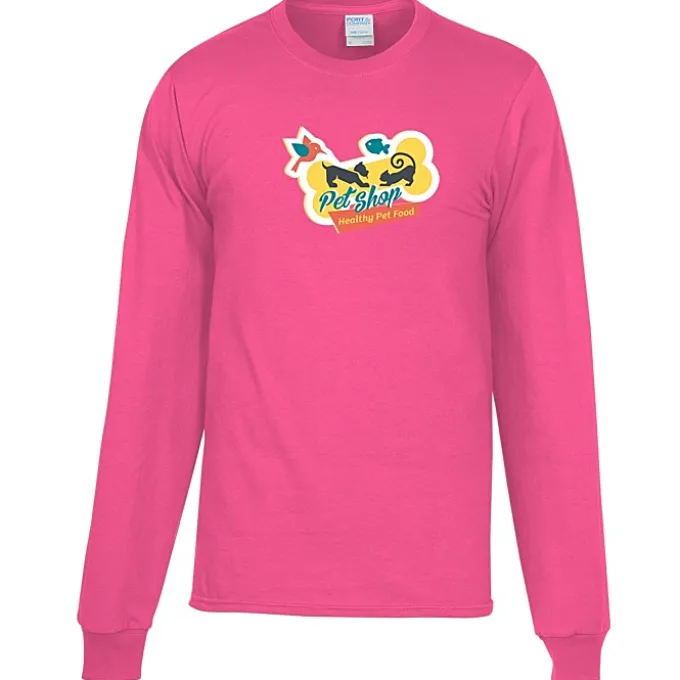 Port Classic 5.4-oz Long Sleeve T-Shirt - Men's - Colors - Full Color