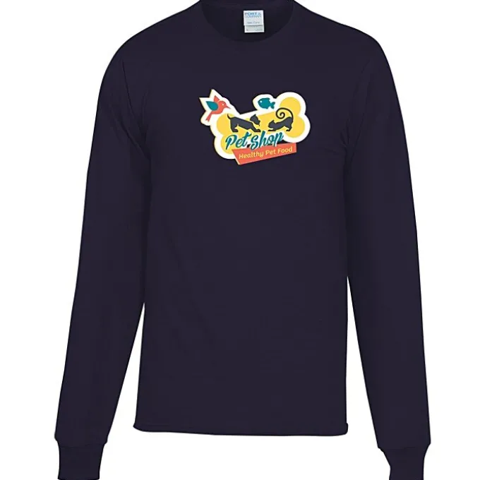 Port Classic 5.4-oz Long Sleeve T-Shirt - Men's - Colors - Full Color