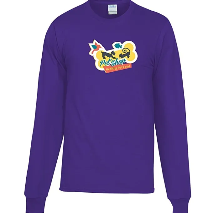 Port Classic 5.4-oz Long Sleeve T-Shirt - Men's - Colors - Full Color