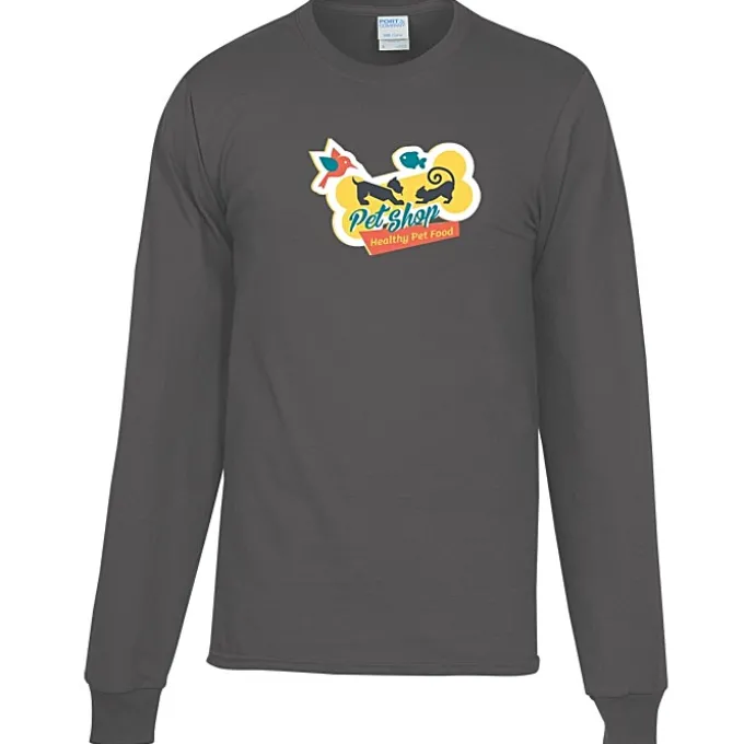 Port Classic 5.4-oz Long Sleeve T-Shirt - Men's - Colors - Full Color