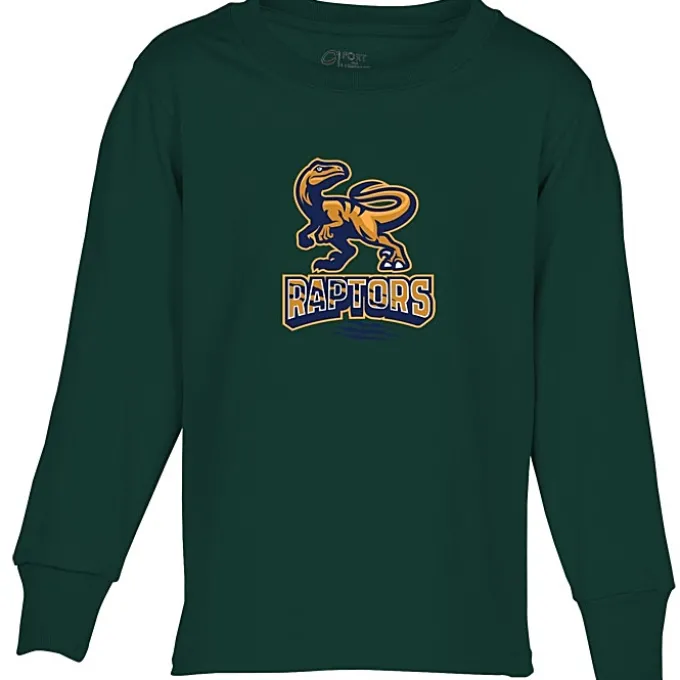 Port Classic 5.4-oz Long Sleeve T-Shirt - Youth - Colors - Full Color