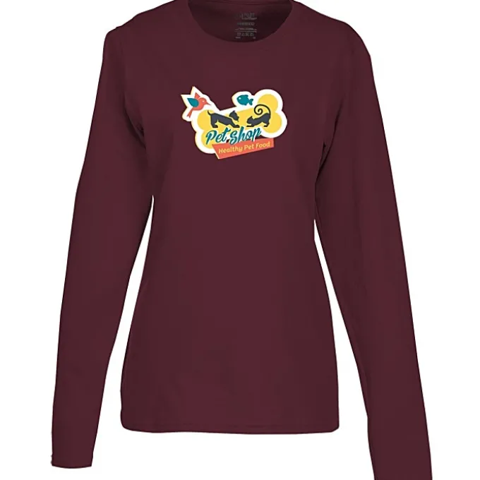 Port Classic 5.4-oz Long Sleeve T-Shirt - Ladies' - Colors - Full Color