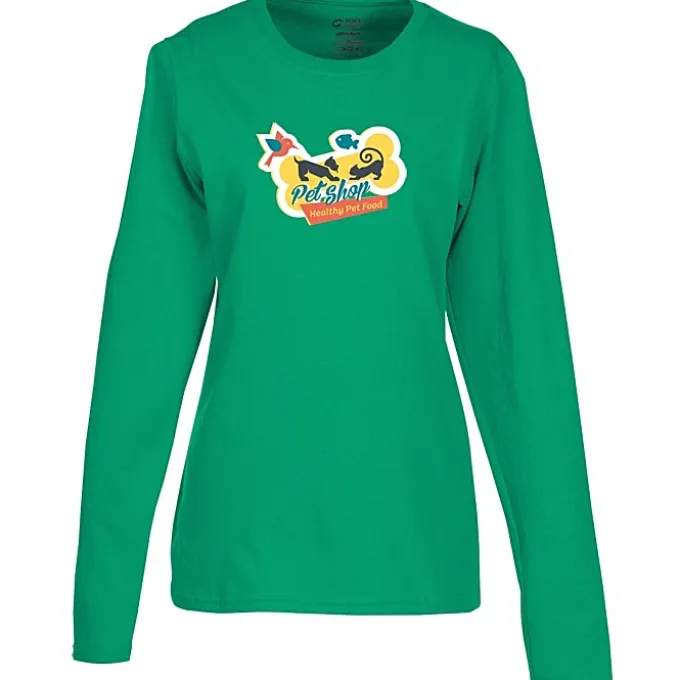 Port Classic 5.4-oz Long Sleeve T-Shirt - Ladies' - Colors - Full Color