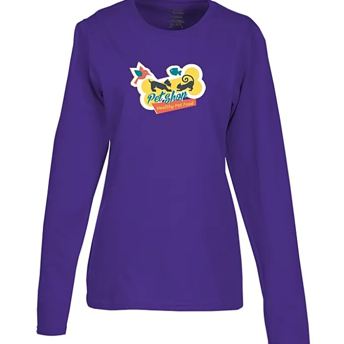 Port Classic 5.4-oz Long Sleeve T-Shirt - Ladies' - Colors - Full Color