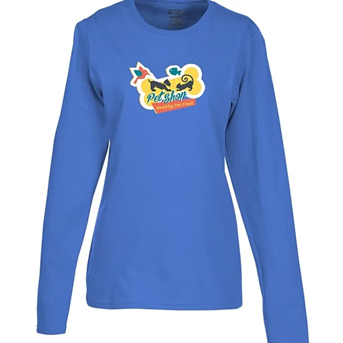 Port Classic 5.4-oz Long Sleeve T-Shirt - Ladies' - Colors - Full Color
