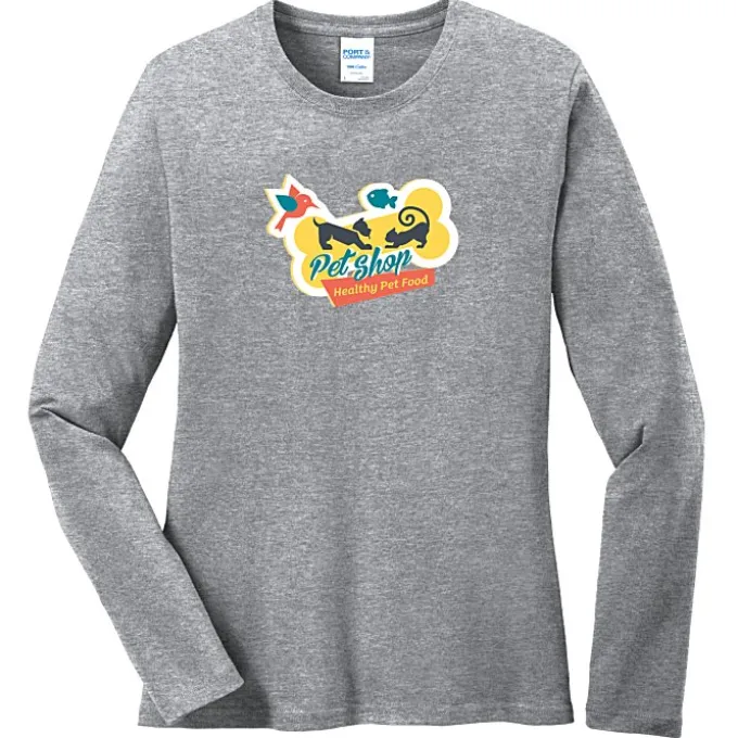 Port Classic 5.4-oz Long Sleeve T-Shirt - Ladies' - Colors - Full Color
