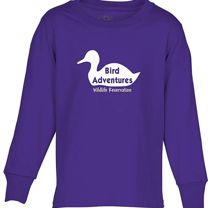 Port Classic 5.4-oz Long Sleeve T-Shirt - Youth - Screen