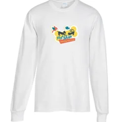 Port Classic 5.4-oz Long Sleeve T-Shirt - Men's - White - Full Color