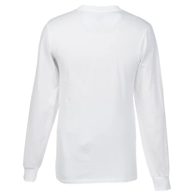 Port Classic 5.4-oz Long Sleeve T-Shirt - Men's - White - Full Color