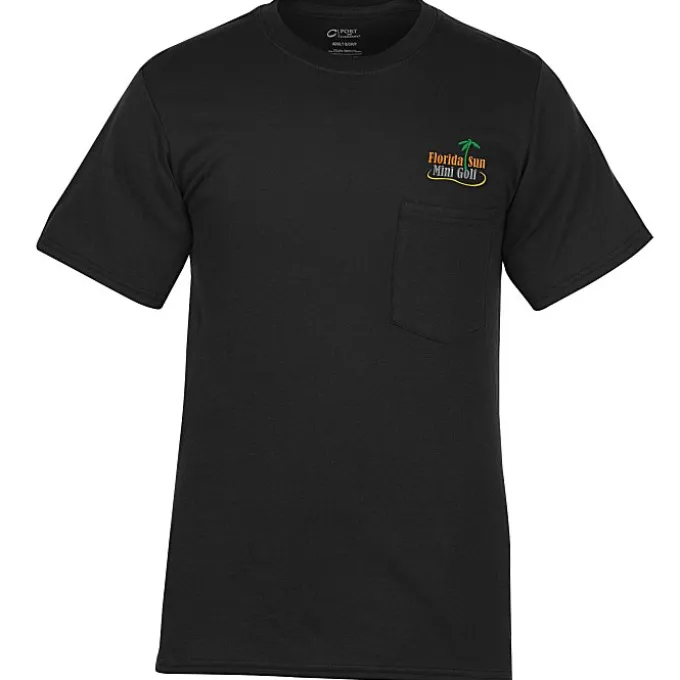 Port Classic 5.4-oz Pocket T-Shirt - Men's - Embroidered