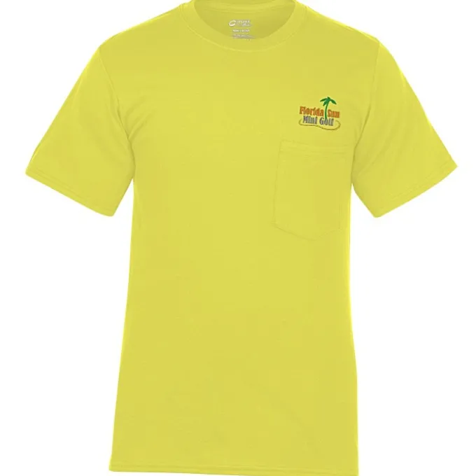 Port Classic 5.4-oz Pocket T-Shirt - Men's - Embroidered